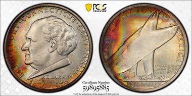 1936 50C Bridgeport MS68