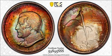 1936 50C Cleveland MS68+ 