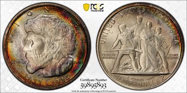 1936 50C Elgin MS68+ 