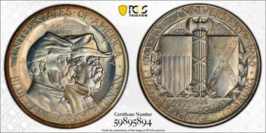 1936 50C Gettysburg MS68