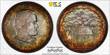 1922 50C Grant MS67+ 