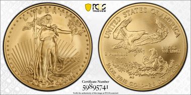 2008-W $25 Burnished Gold Eagle First Strike SP69