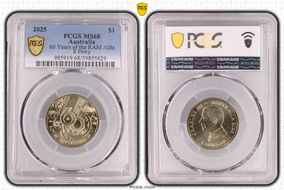 2025-S $1 60 Years of the RAM AlBr Privy MS68