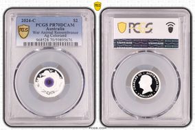 2024-C $2 War Animal Remembrance Ag Colorized PR70DCAM
