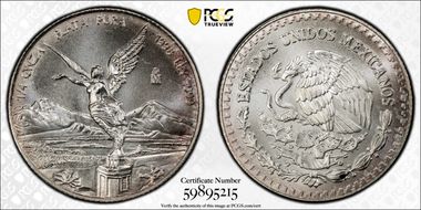 1998-Mo 1/4 oz Libertad Ag MS68