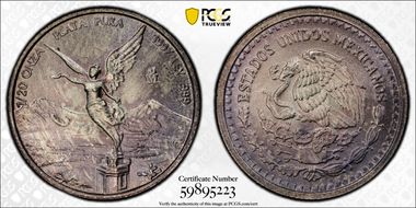 1997-Mo 1/20 oz Libertad Ag MS67