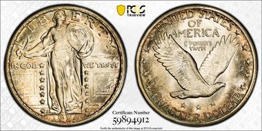 1924-S 25C MS66FH