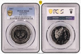 2007 50C 60th Anniv. MS68