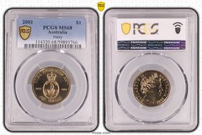 2001 $1 Navy MS68