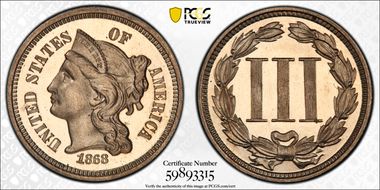 1868 3CN PR67DCAM