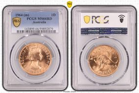 1964 (m) 1D KM-56 MS66RD