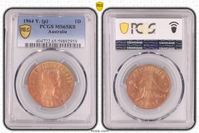 1964 Y. (p) 1D MS65RB