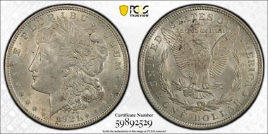 1921 $1 Morgan MS64