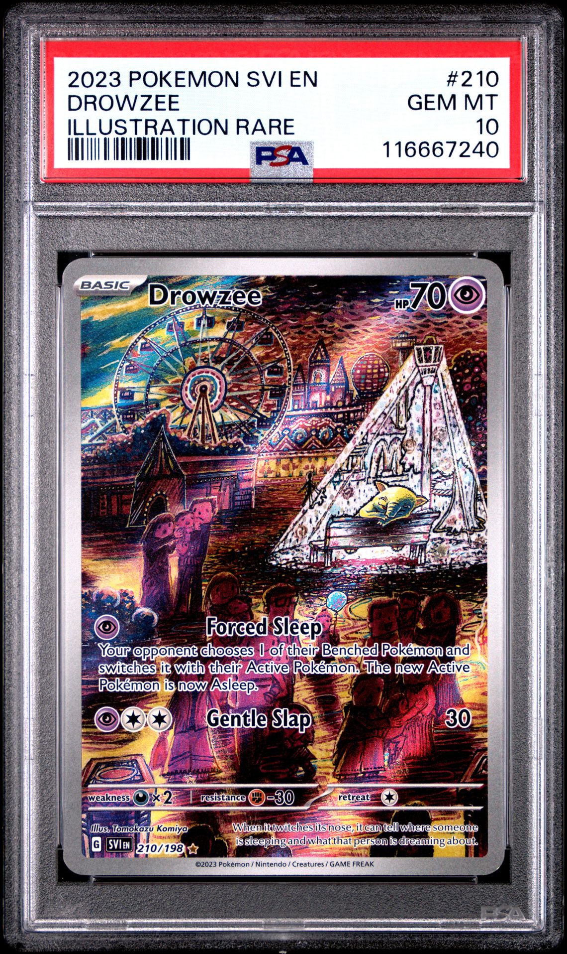 2023 Pokemon POKEMON SVI EN-SCARLET & VIOLET ILLUSTRATION RARE #210 Drowzee front