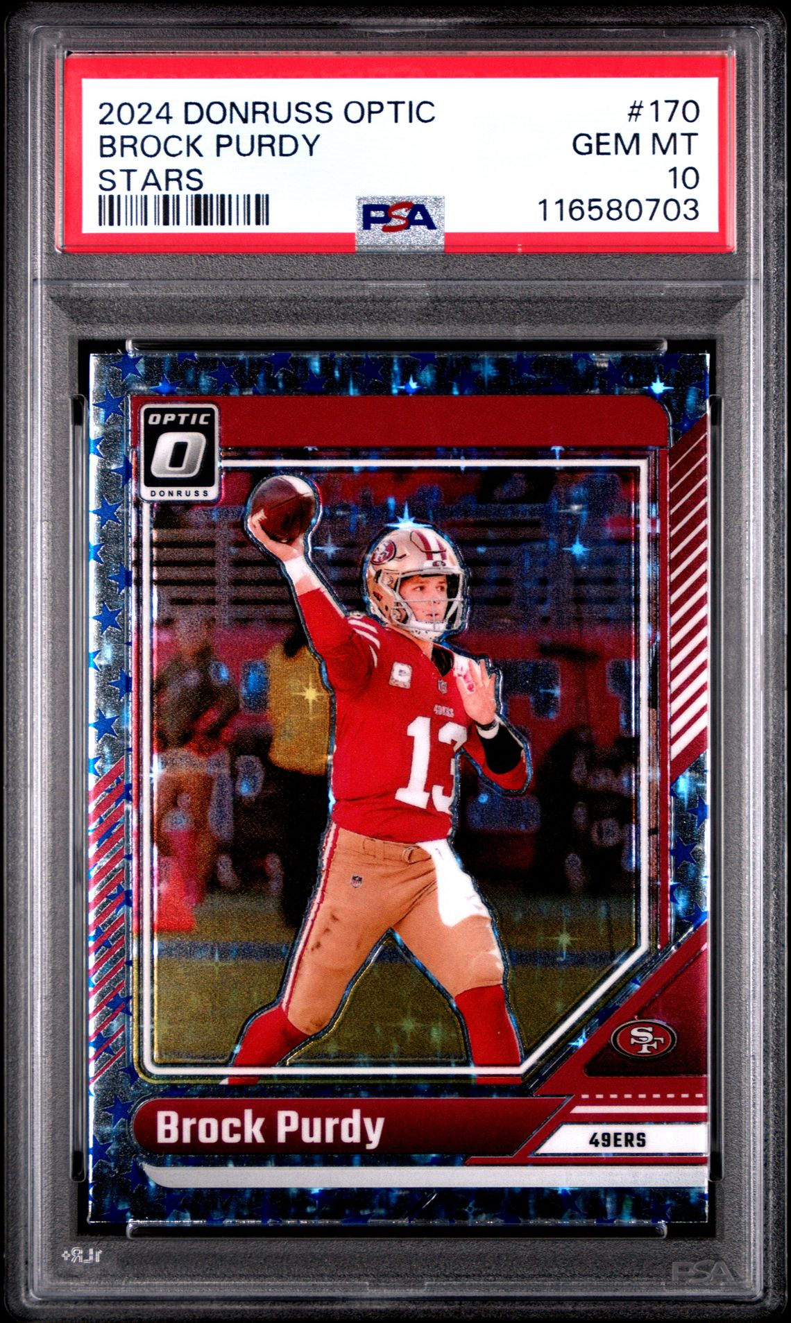 2024 Panini PANINI DONRUSS OPTIC STARS #170 Brock Purdy front
