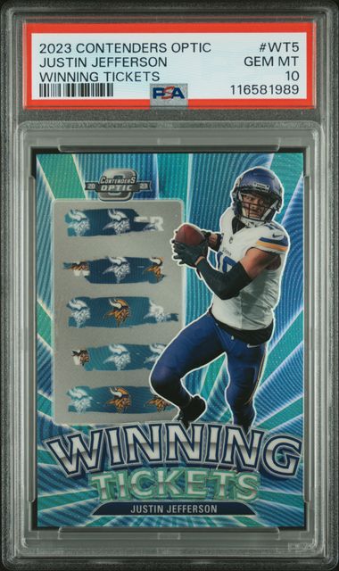 2023 Panini Contenders #WT5 Justin Jefferson front