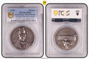 (1935) Medal  Kienast-508 Ag Matte SP62