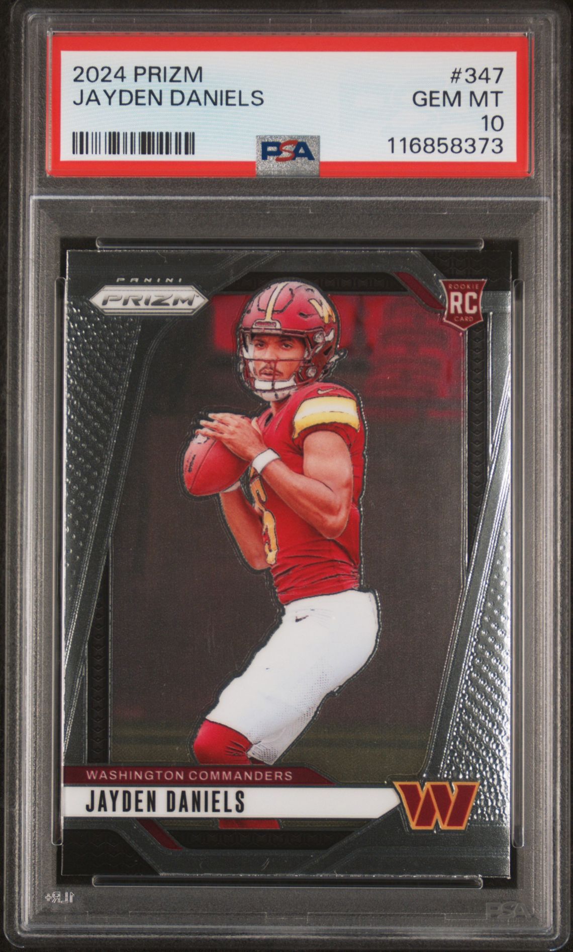 2024 Panini Prizm Jayden Daniels #347 Gem Mt 10 front
