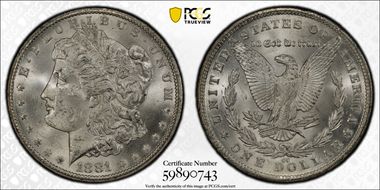 1881-CC $1 MS63