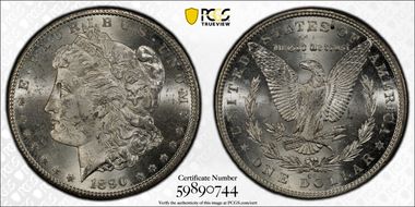 1890-CC $1 MS62