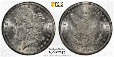 1884-CC $1 MS61