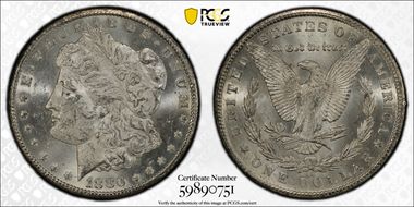 1880-CC $1 8/Low 7 MS61
