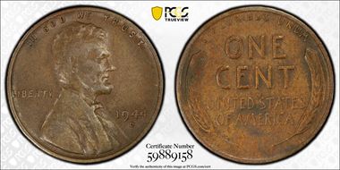 1944-D 1C OMM, FS-512 VF35BN