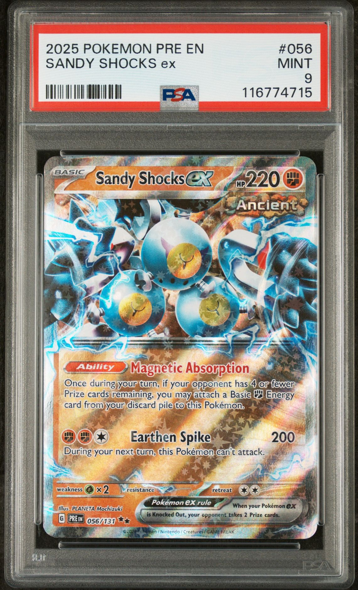 2025 Pokemon POKEMON PRE EN-PRISMATIC EVOLUTIONS #056 Sandy Shocks Ex front