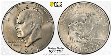 1972-D $1 MS67
