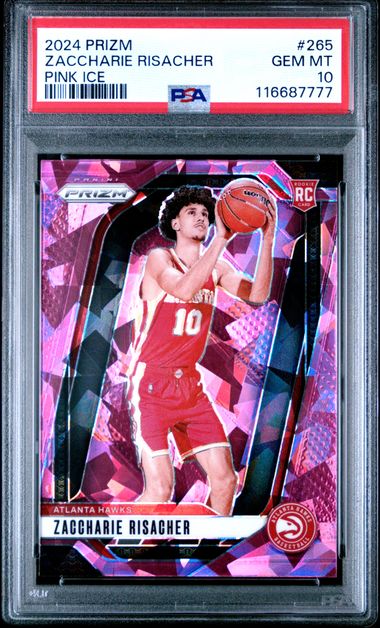 2024 Panini Prizm Pink Ice #265 Zaccharie Risacher front