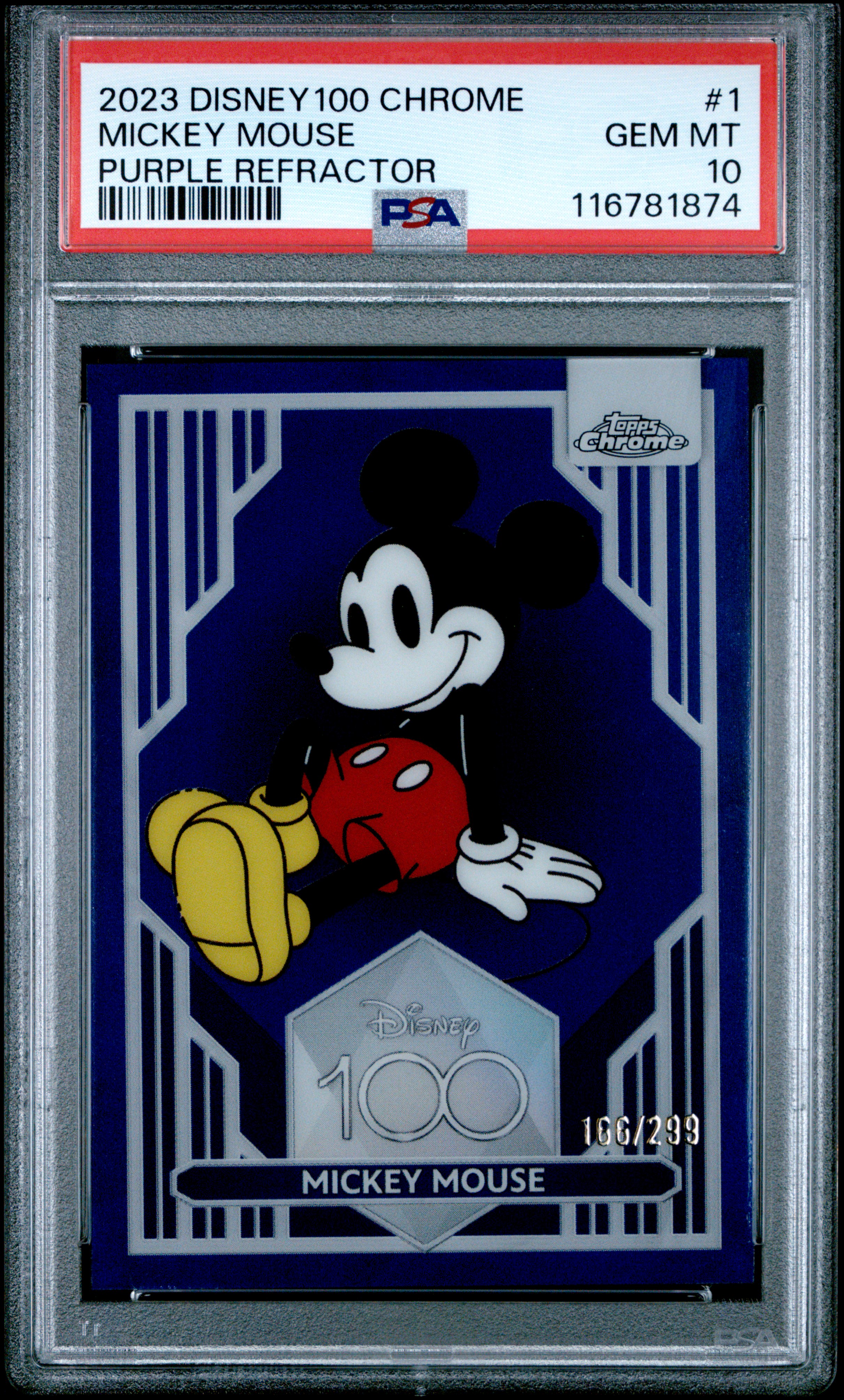 Borezy Collection's 2023 Topps Chrome Disney100 Mickey Mouse