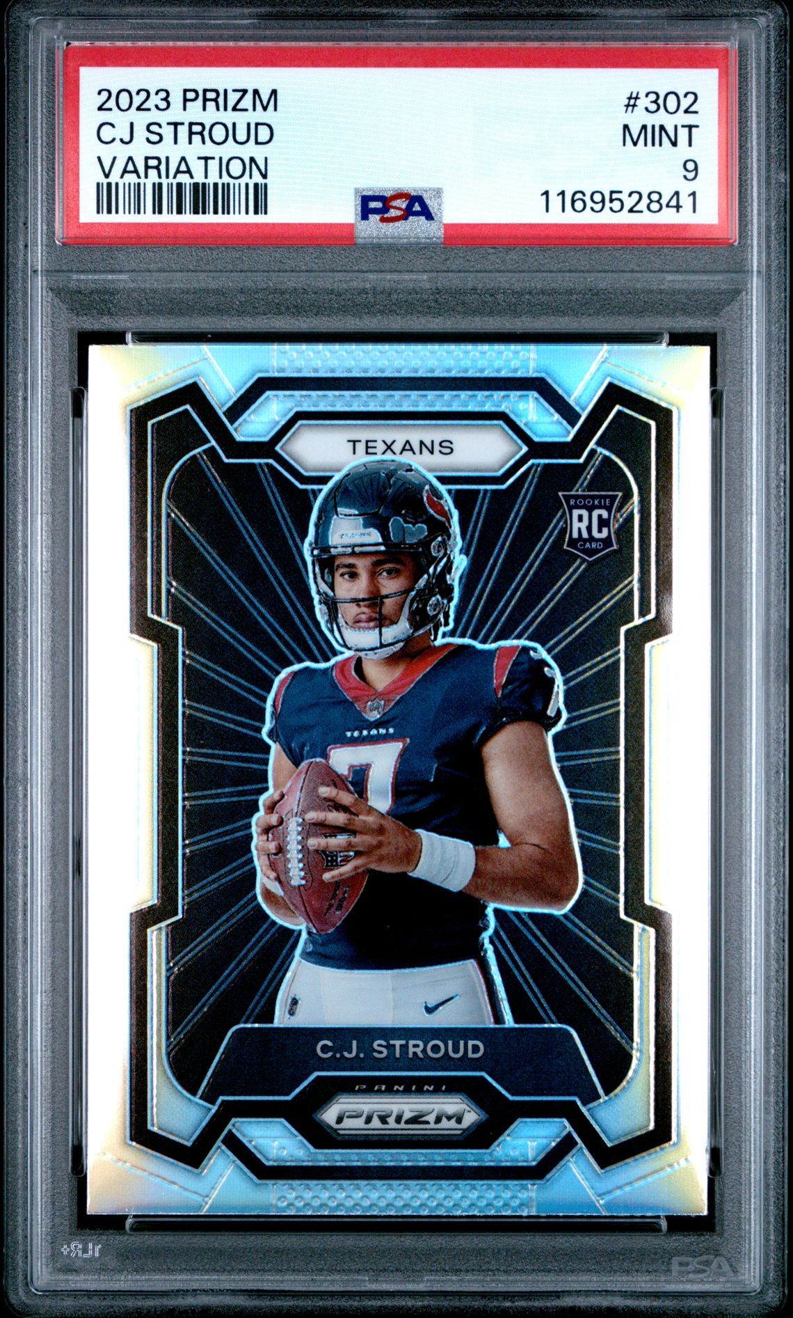 2023 Panini Prizm Cj Stroud #302 (Variation) Mint 9 front