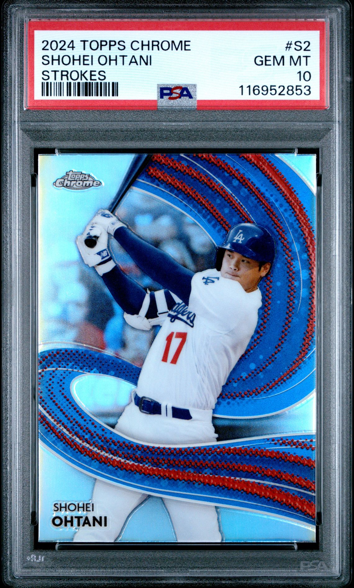 2024 Topps Chrome Strokes Shohei Ohtani #S2 Gem Mt 10 front