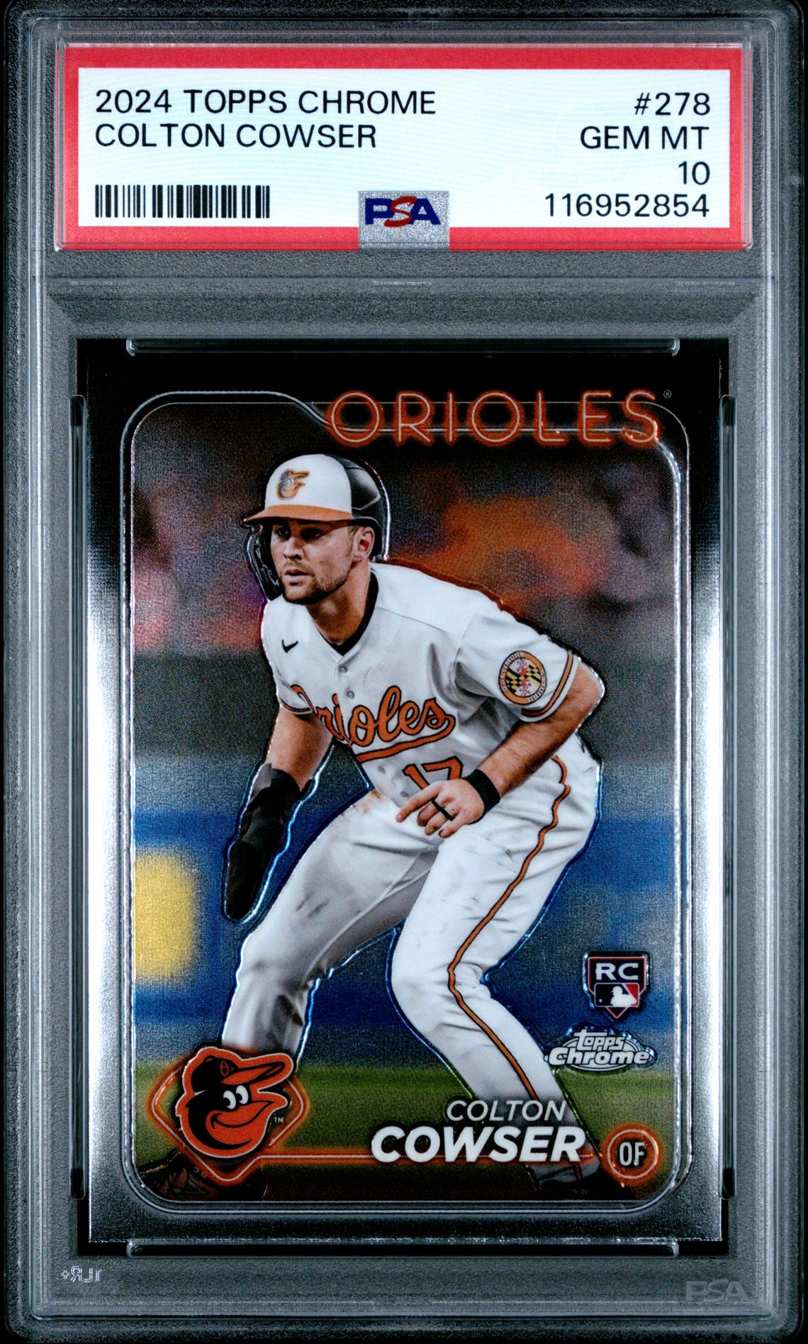 2024 Topps Chrome Colton Cowser #278 Gem Mt 10 front