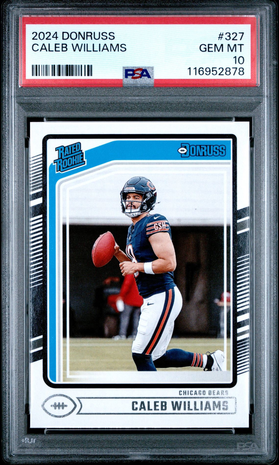 2024 Panini Donruss Caleb Williams #327 Gem Mt 10 front