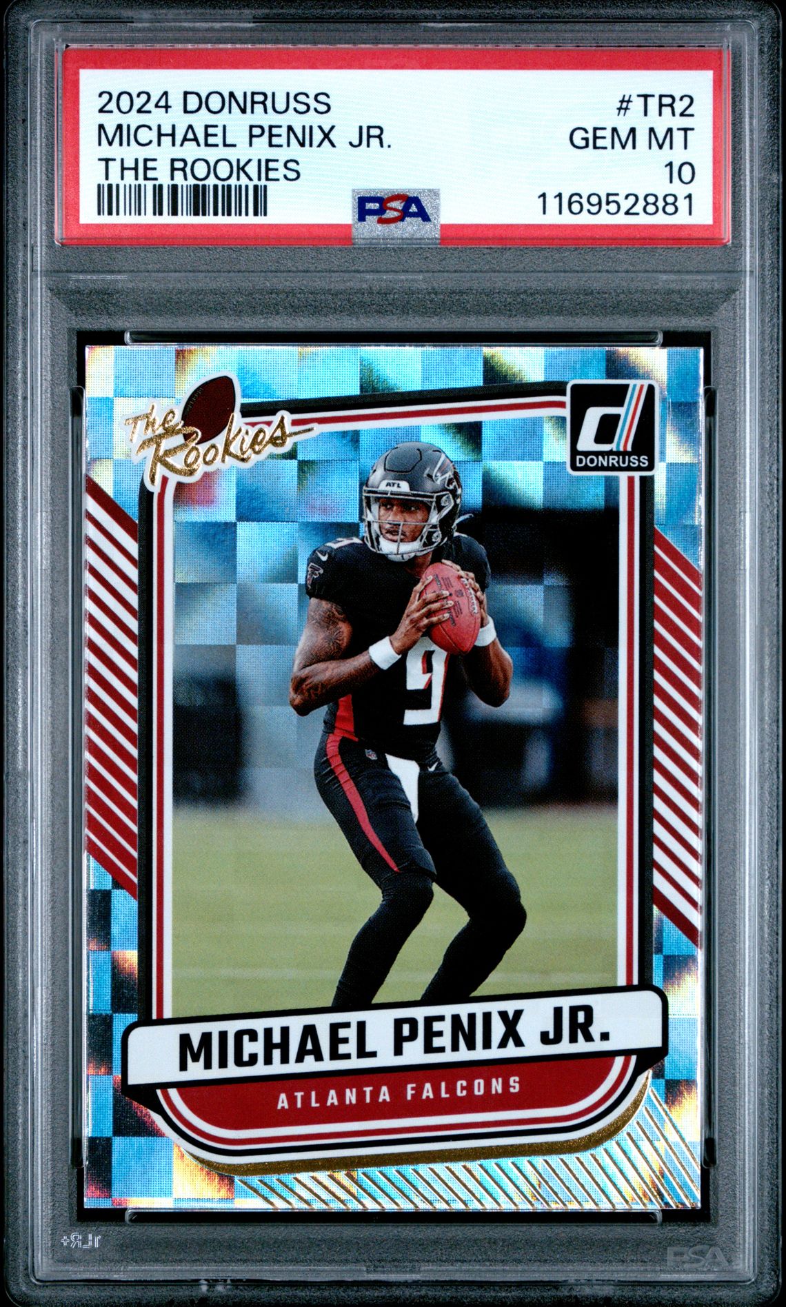 2024 Panini Donruss The Rookies Michael Penix Jr. #Tr2 Gem Mt 10 front