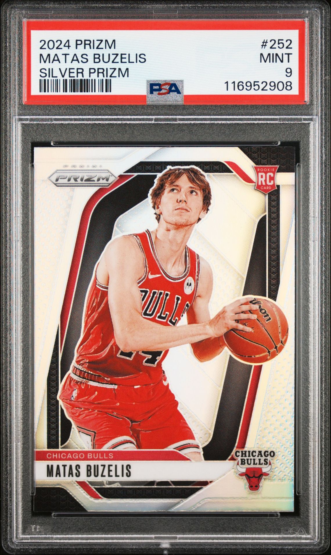 2024 Panini Prizm Matas Buzelis #252 (Silver Prizm) Mint 9 front