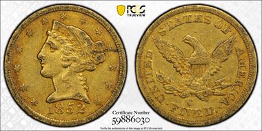 1852-C $5 XF45