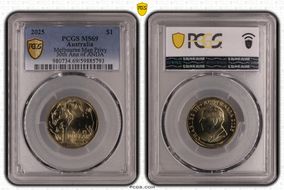 2025 $1 Melbourne Map Privy 30th Ann of ANDA MS69