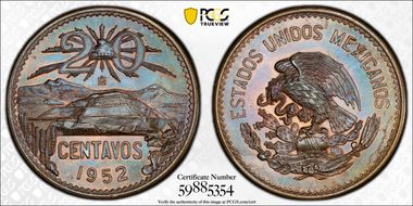 1952-Mo 20C KM-439 MS65BN