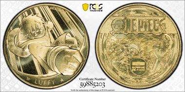 2025 Medal Luffy One Piece - Brass MS66