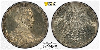 1913-A 3 Mk 25th Year J-112 MS61