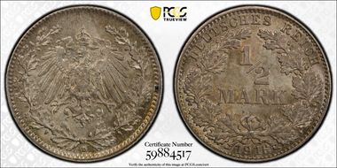 1916-D 1/2 Mk J-16 MS65