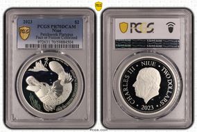 2023 $2 Patchwork Platypus Colorized Fact or Fiction 1oz Ag PR70DCAM