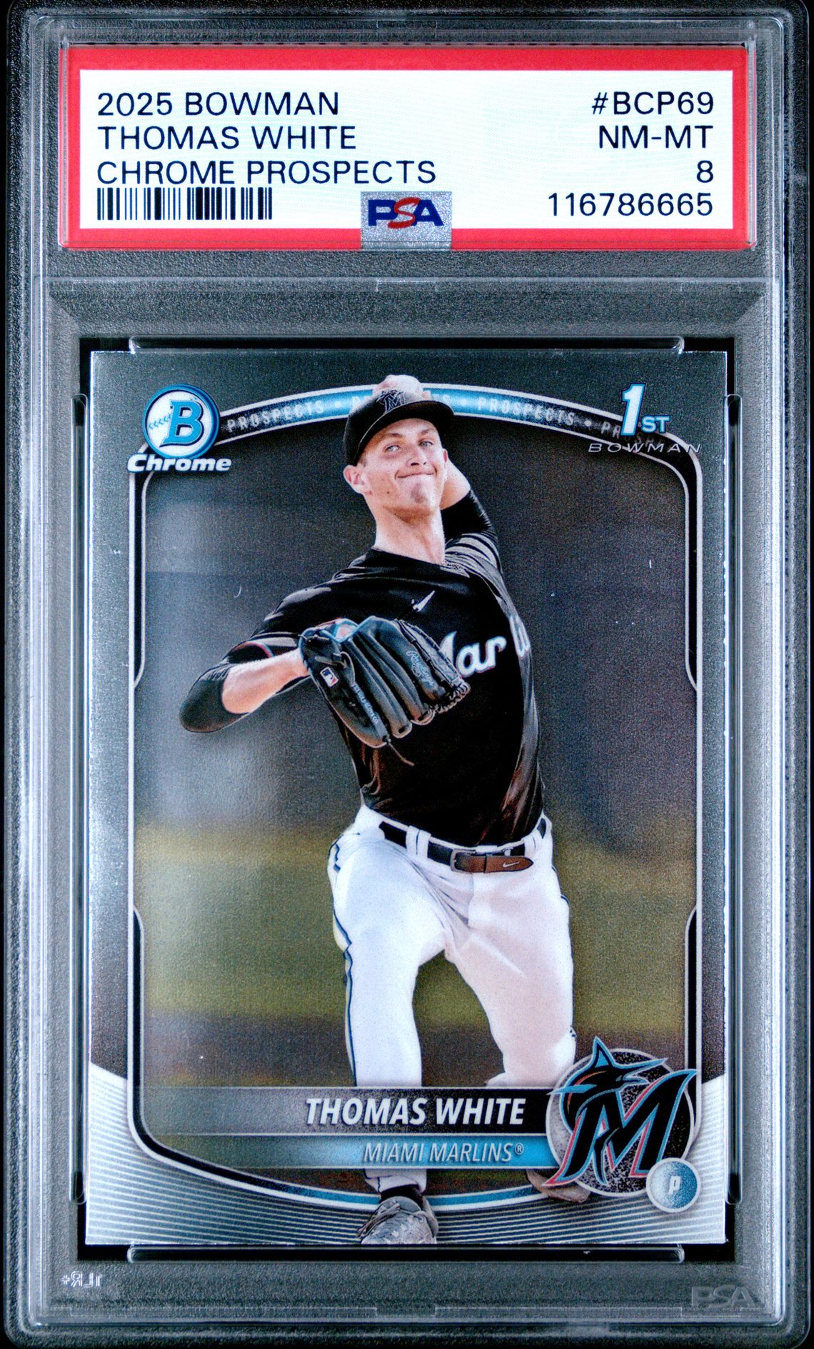 2025 Bowman Chrome BOWMAN CHROME PROSPECTS #BCP69 Thomas White front