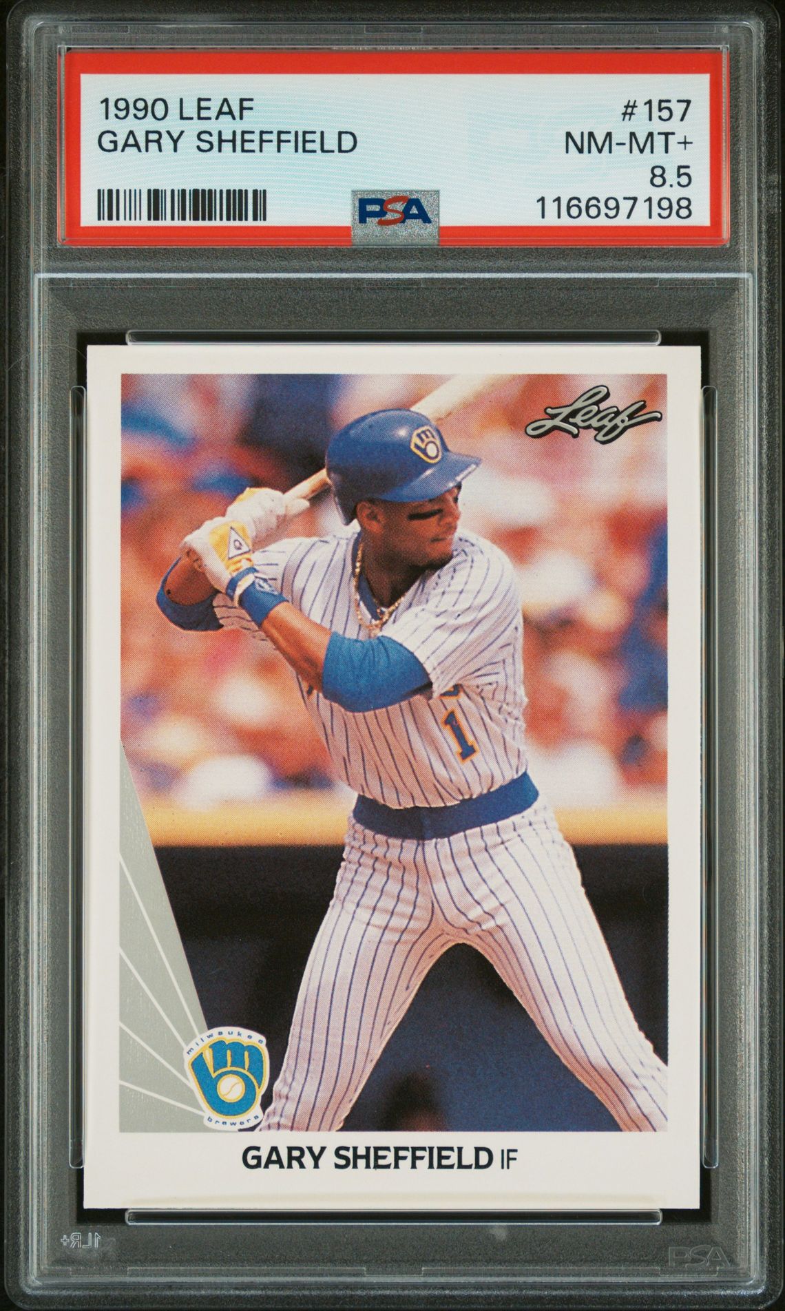 1990 Leaf LEAF #157 Gary Sheffield front