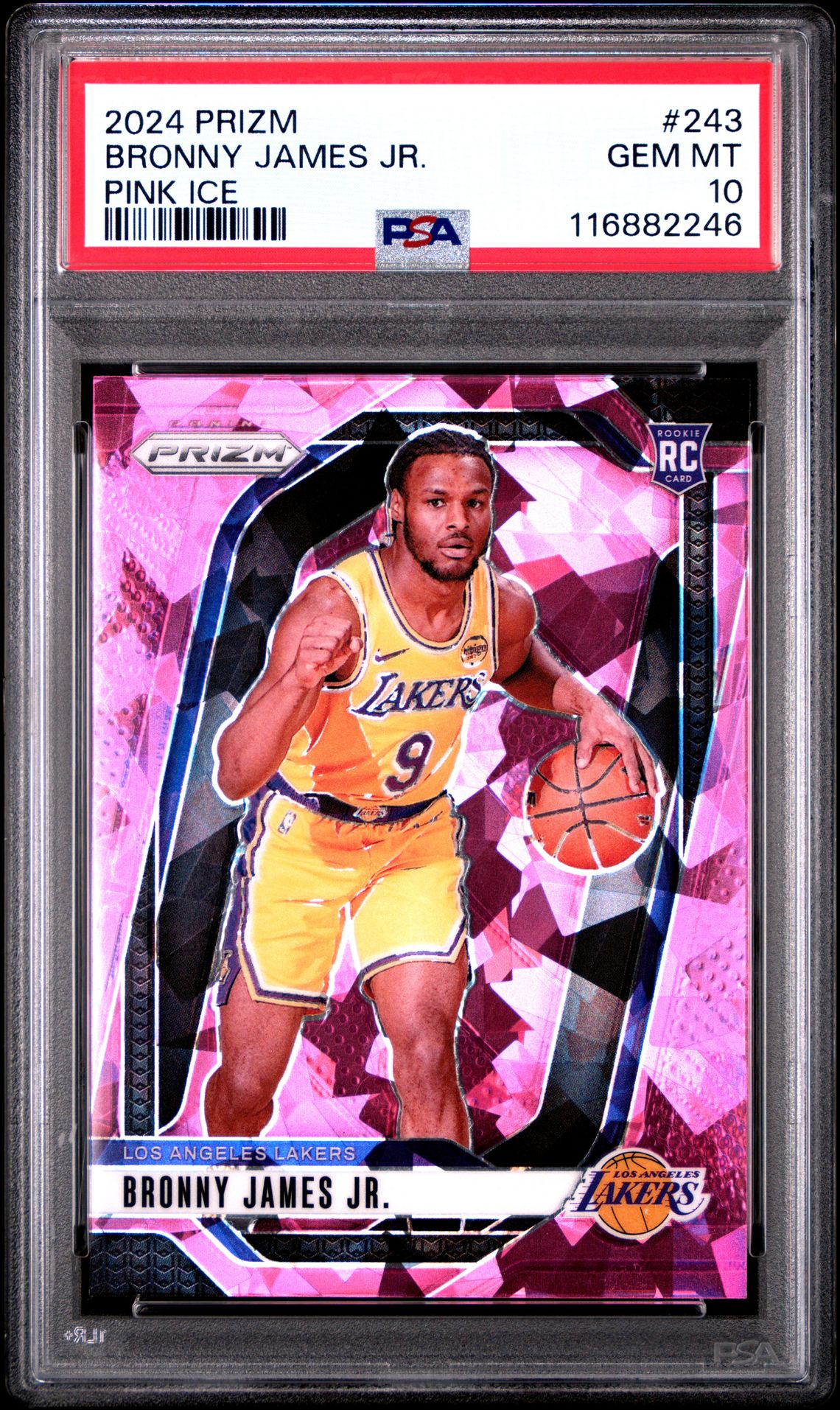 2024 Panini PANINI PRIZM PINK PRIZM #243 Bronny James Jr. front