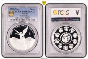 2008-Mo Onza Libertad Ag PR69DCAM