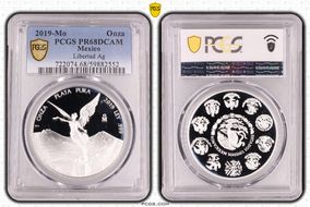 2019-Mo Onza Libertad Ag PR68DCAM