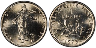 1973 1 Fr Gad-474 MS69